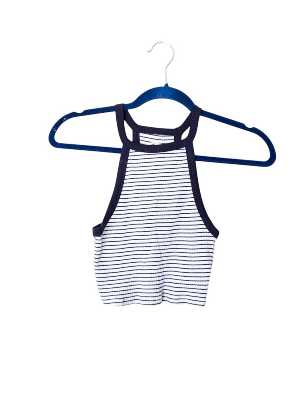Hollister Striped Racerback Cropped Tank Top